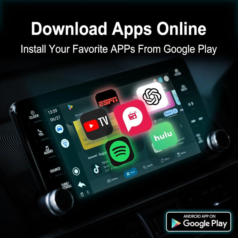 ONINCE ترقية CarPlay AI Box 2025 – صندوق سحري 3.0 مع CarPlay اللاسلكي وAndroid Auto، وNetflix وYouTube وDisney+ وPrime Video مدمجة | واي فاي 5.8GHz، اتصال تلقائي | للسيارات والدراجات النارية المزودة بـ CarPlay السلكي من OEM - Image 4